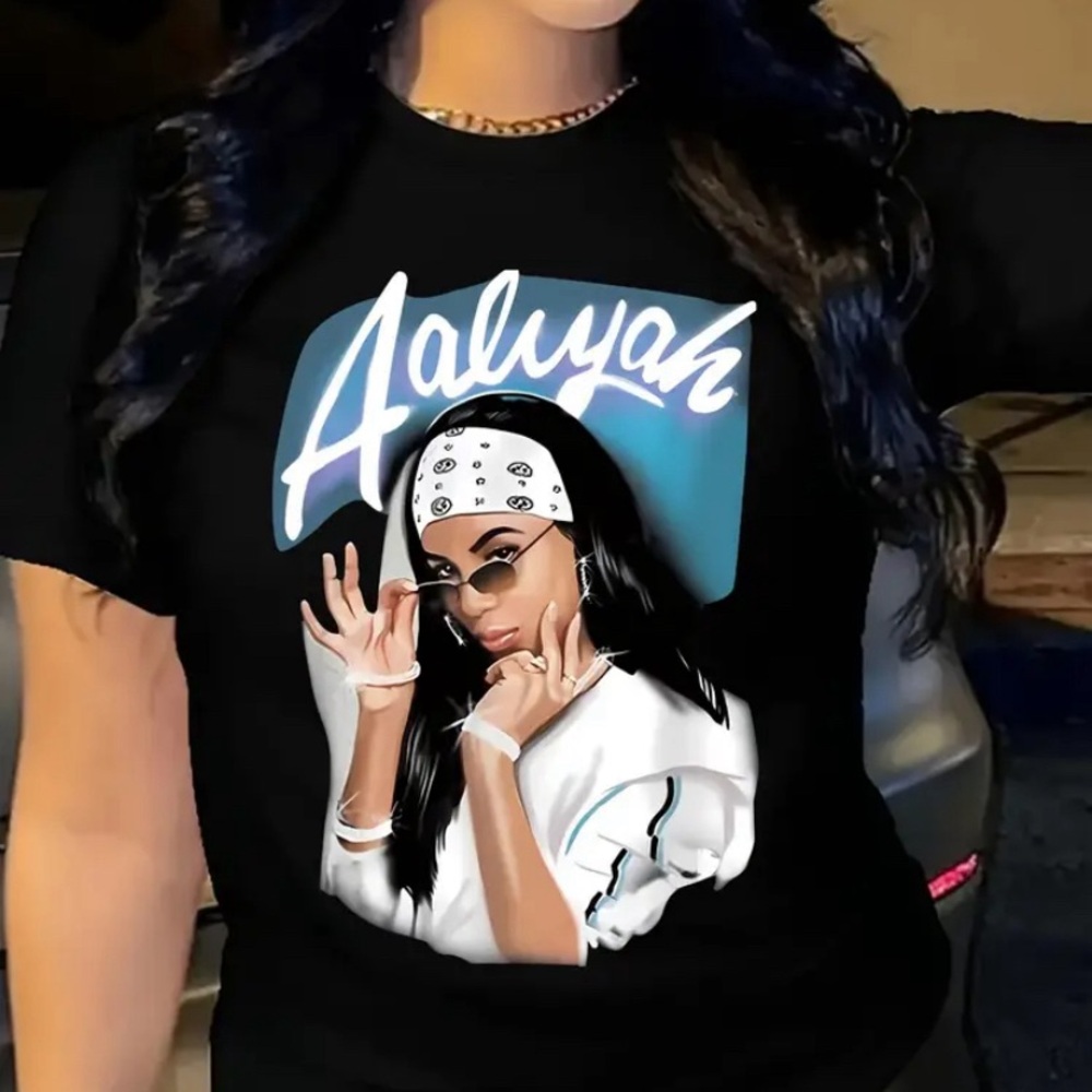 Casual Short Sleeve Aaliyah T-Shirt